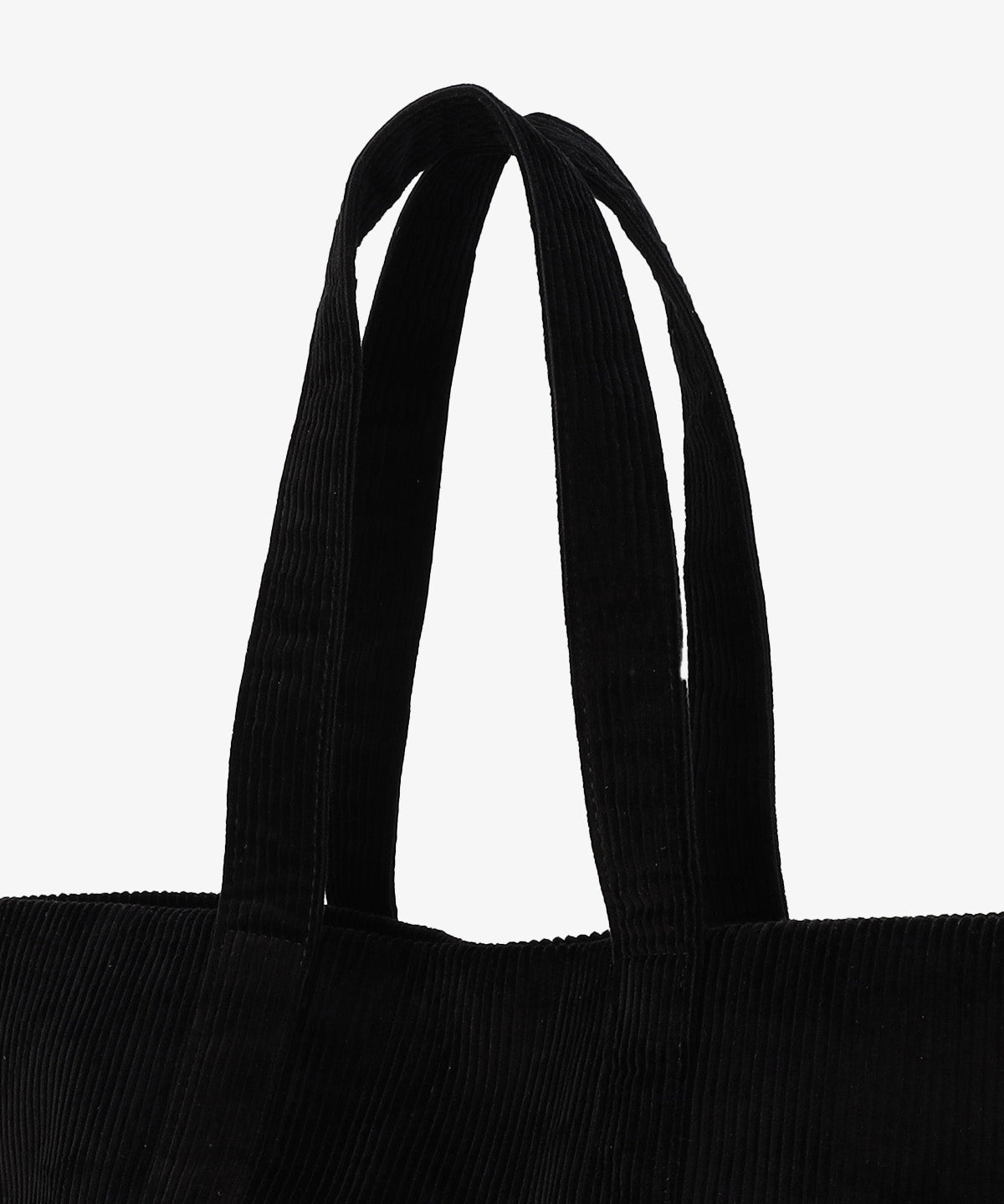 コーデュロイトートバッグ BLACK（S / M / Lサイズ）