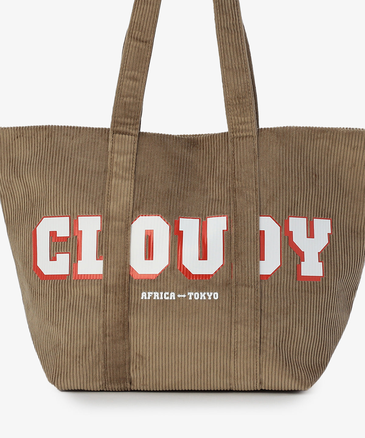 コーデュロイトートバッグ GREIGE（S / M / Lサイズ）