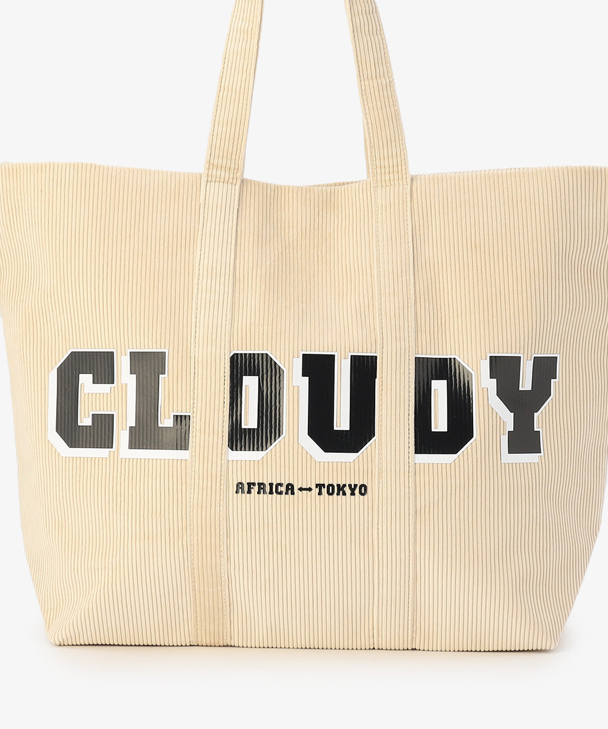 コーデュロイトートバッグ IVORY（S / M / Lサイズ）