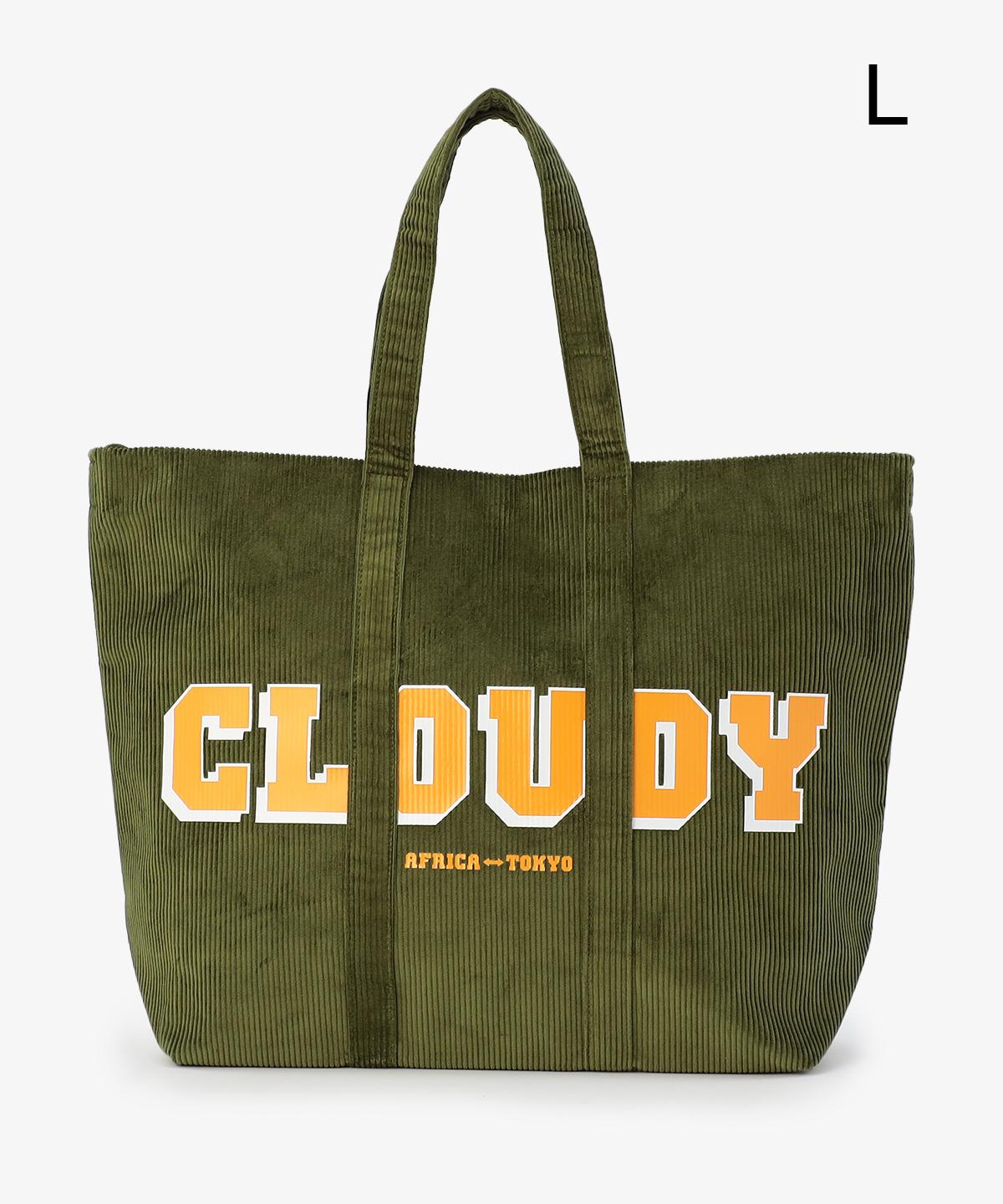 コーデュロイトートバッグ KHAKI（S / M / Lサイズ）