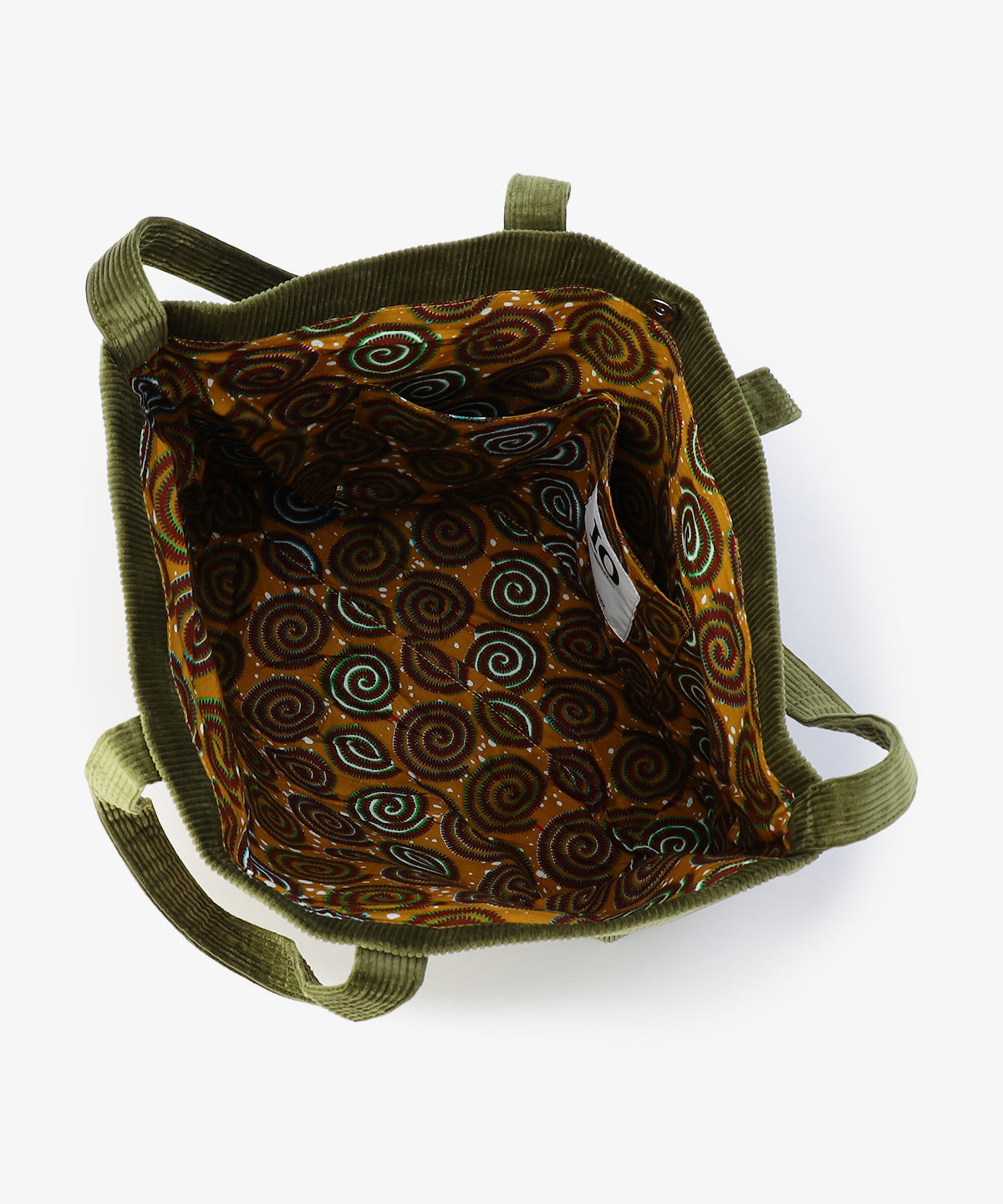 コーデュロイトートバッグ KHAKI（S / M / Lサイズ）