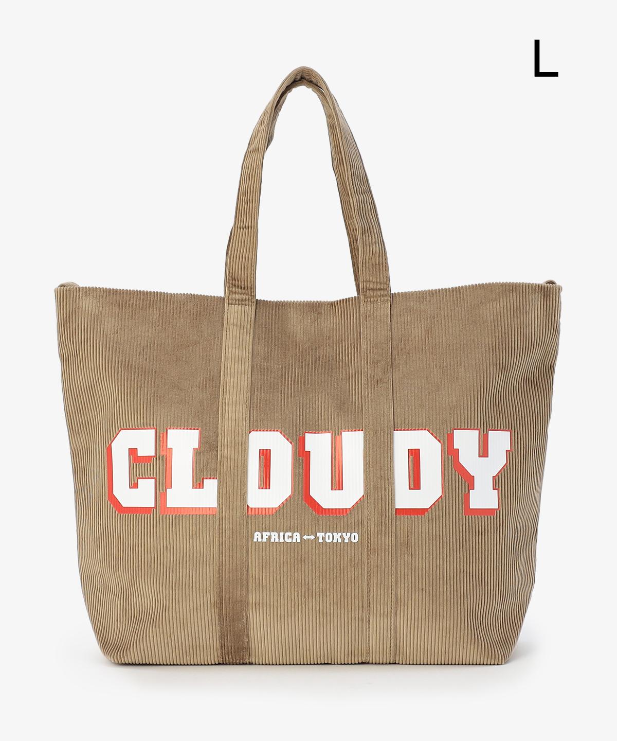 コーデュロイトートバッグ GREIGE（S / M / Lサイズ）