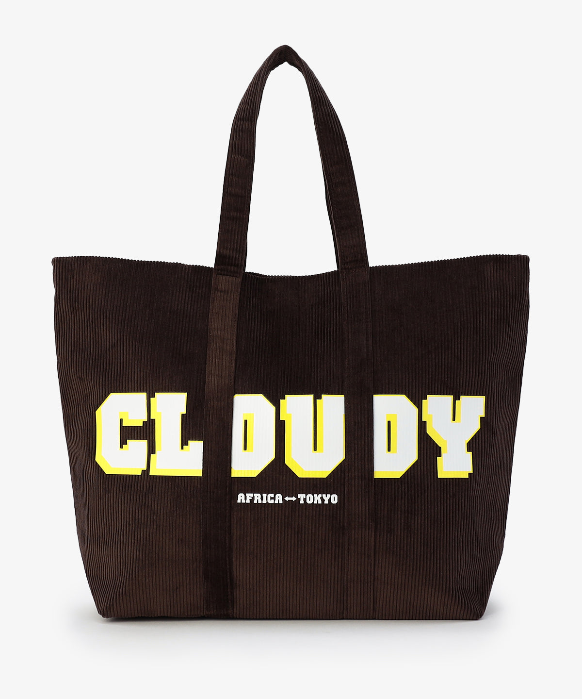 コーデュロイトートバッグ BROWN（S / M / Lサイズ）