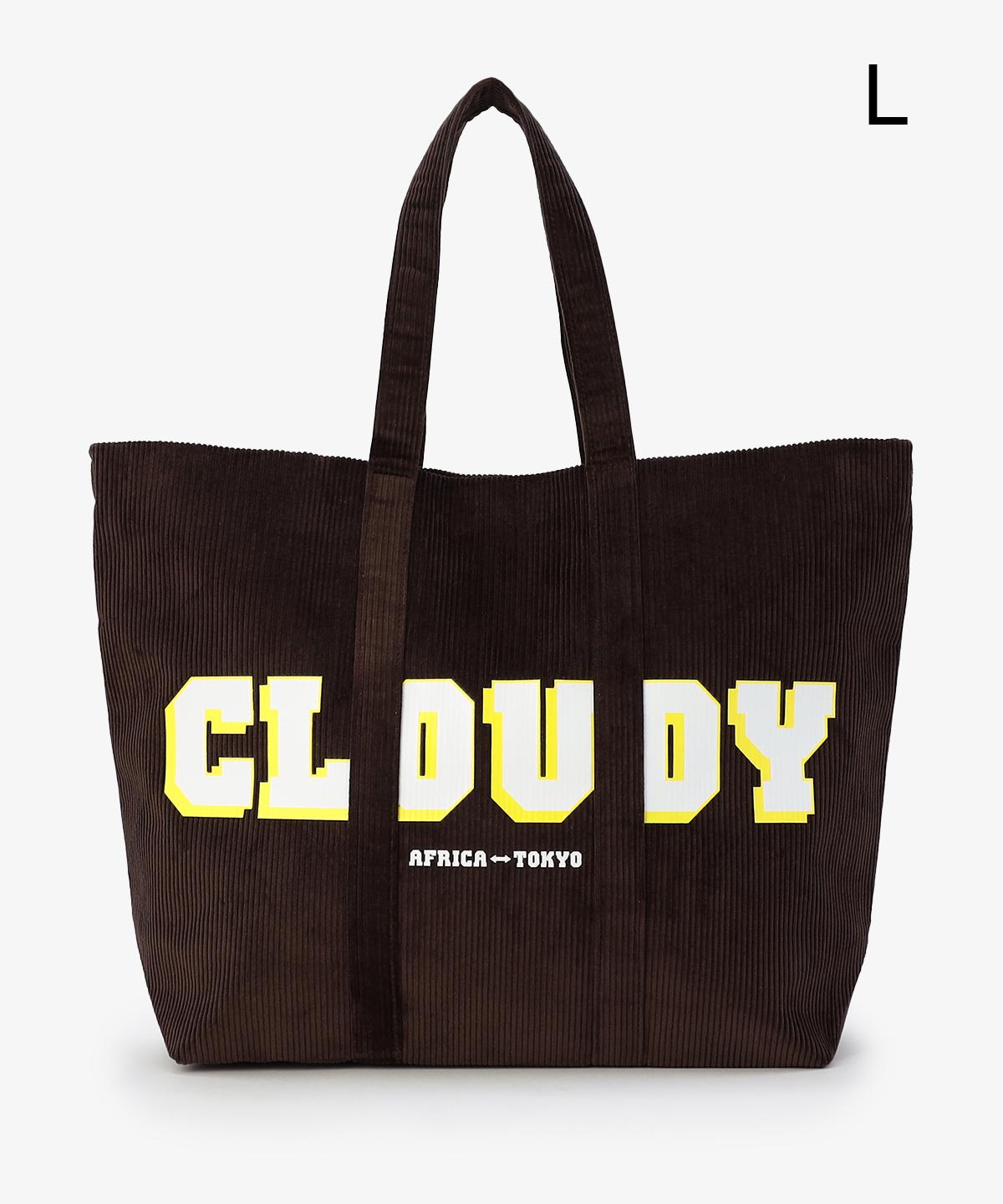コーデュロイトートバッグ BROWN（S / M / Lサイズ）