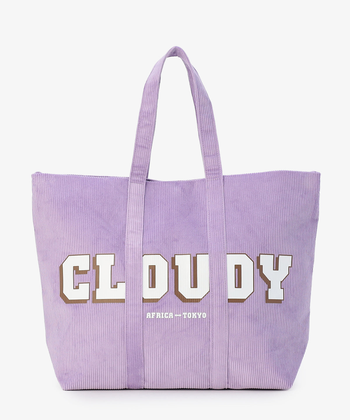 コーデュロイトートバッグ PURPLE（S / M / Lサイズ）