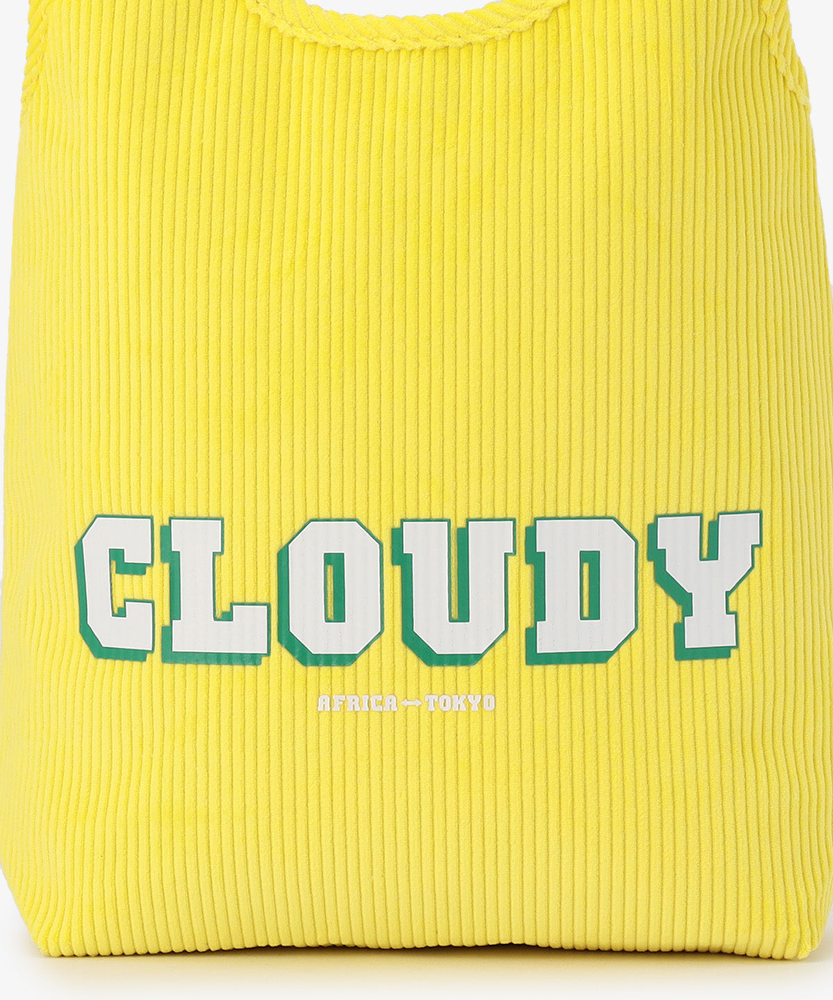 コーデュロイコンビニバッグ YELLOW