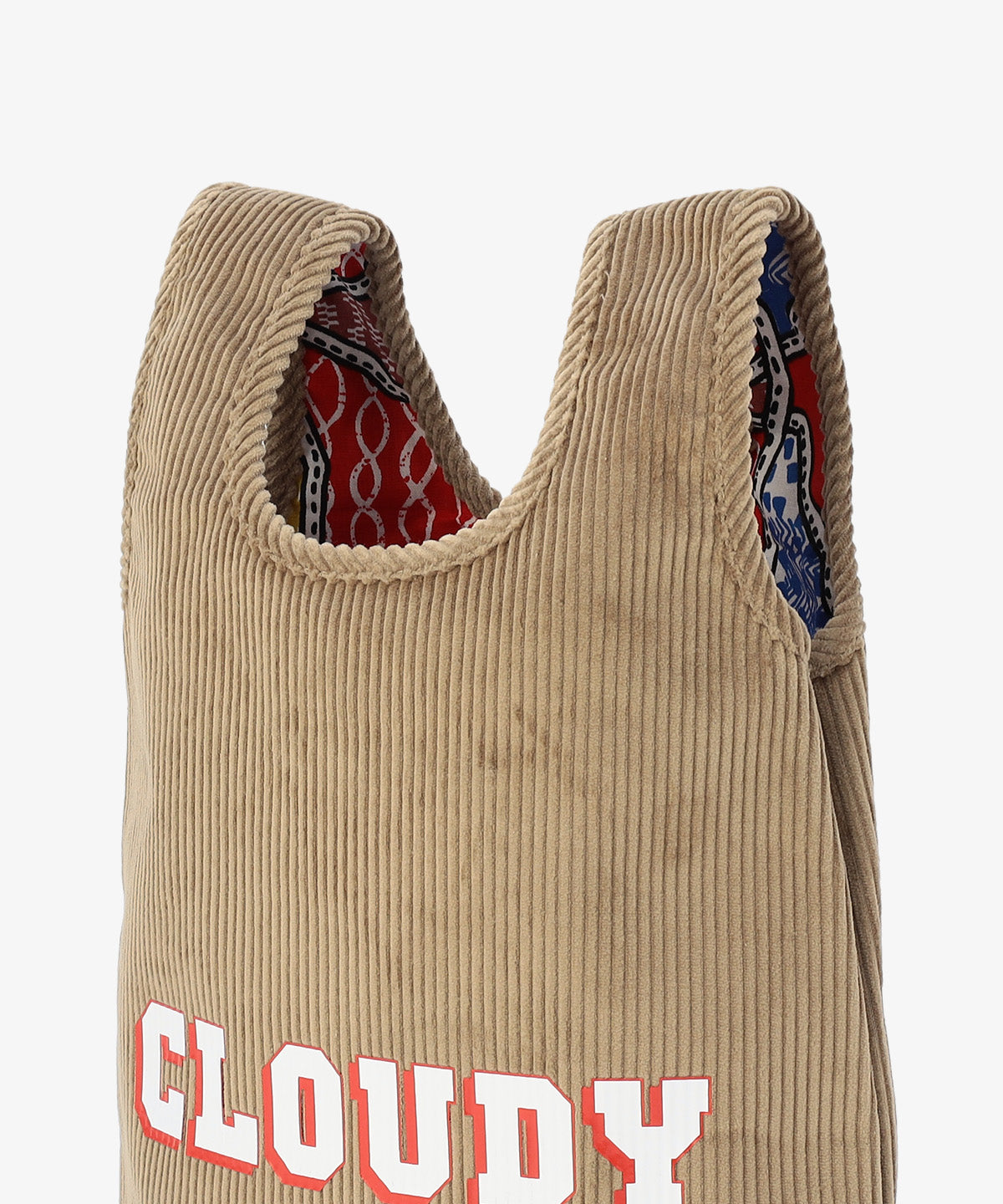 コーデュロイコンビニバッグ GREIGE