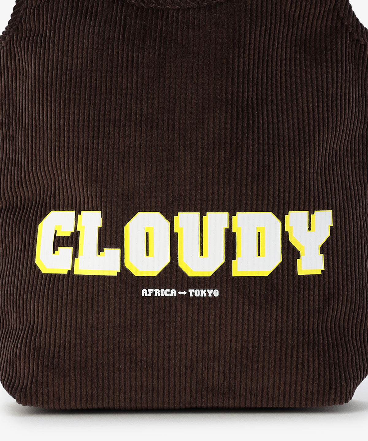 コーデュロイコンビニバッグ BROWN