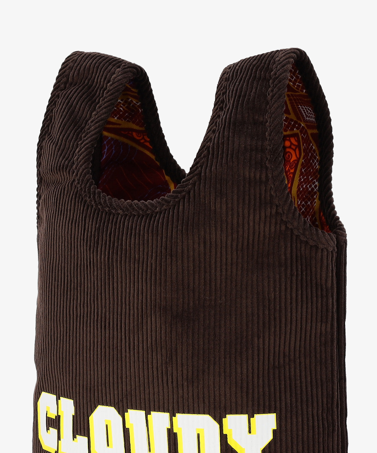 コーデュロイコンビニバッグ BROWN