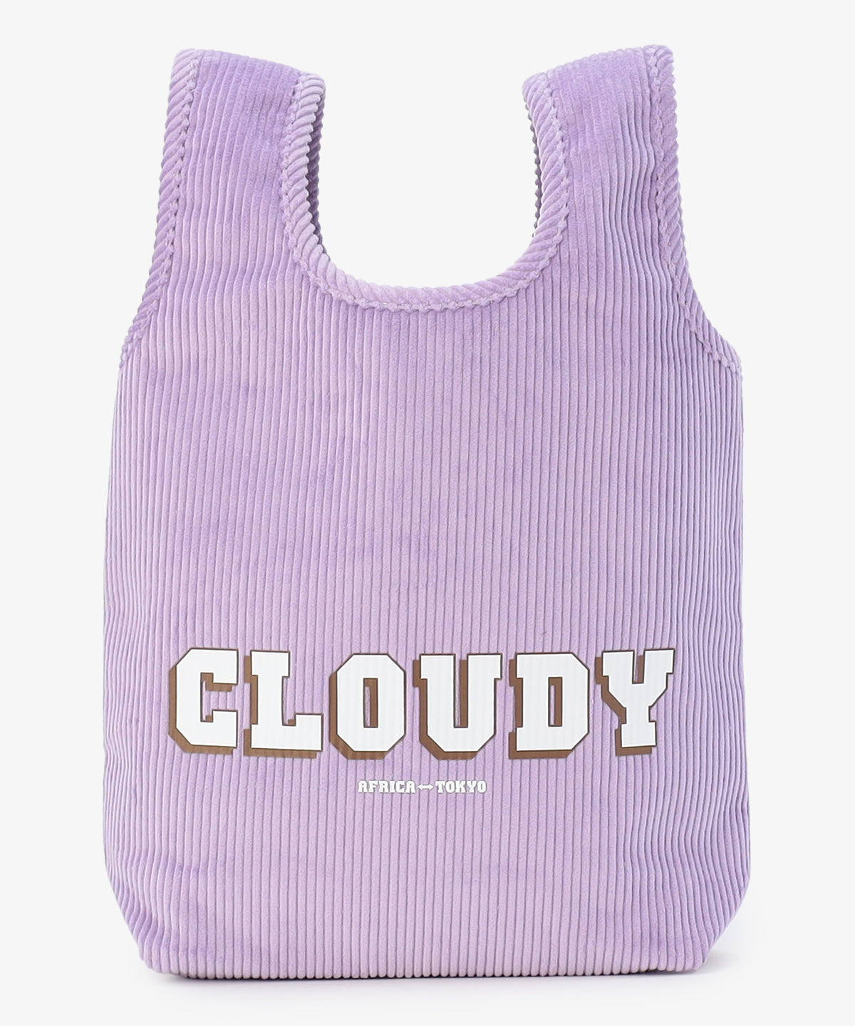 コーデュロイコンビニバッグ PURPLE