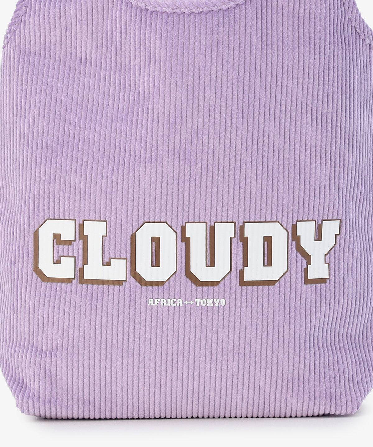 コーデュロイコンビニバッグ PURPLE