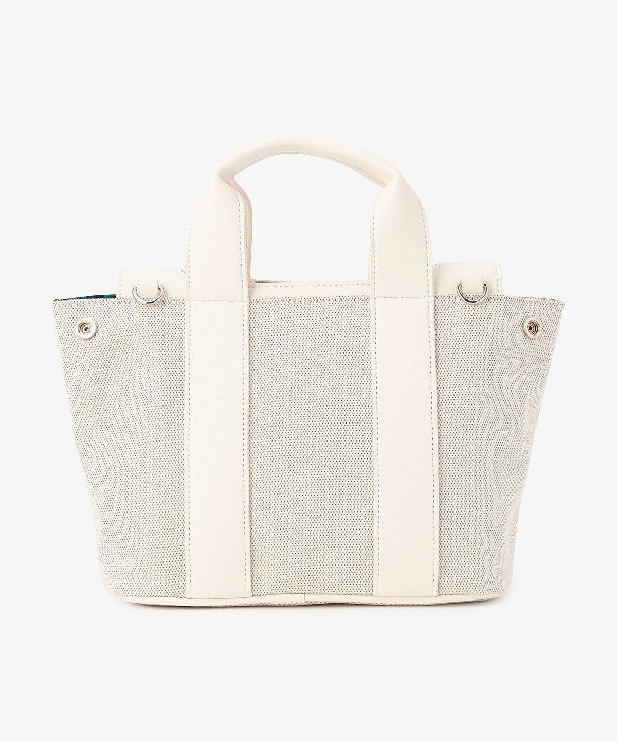 ツートンケンテバッグ WHITE×PURPLE（S / M / Lサイズ）