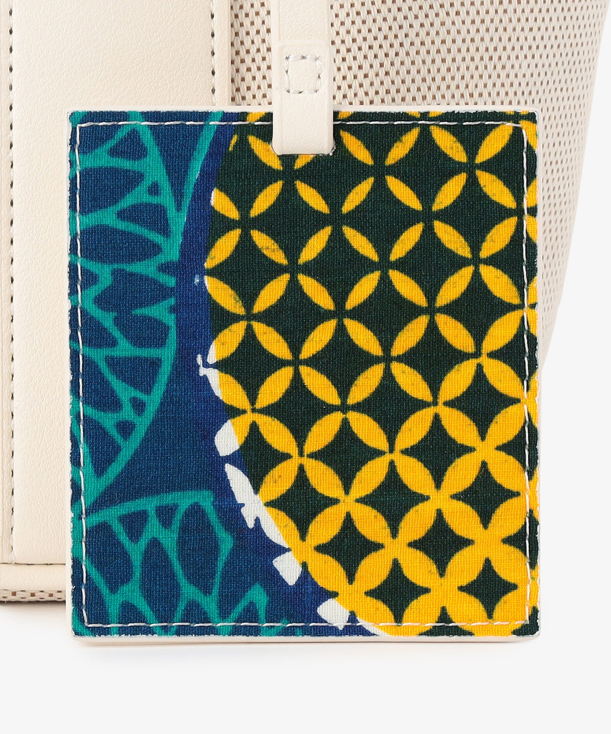 ツートンケンテバッグ WHITE×PURPLE（S / M / Lサイズ）