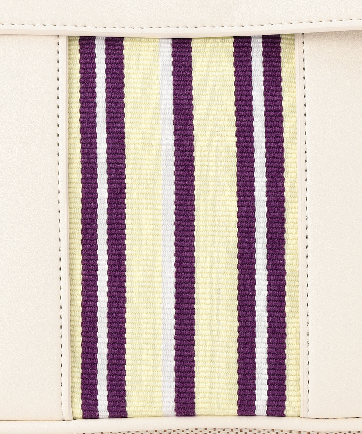 ツートンケンテバッグ WHITE×PURPLE（S / M / Lサイズ）