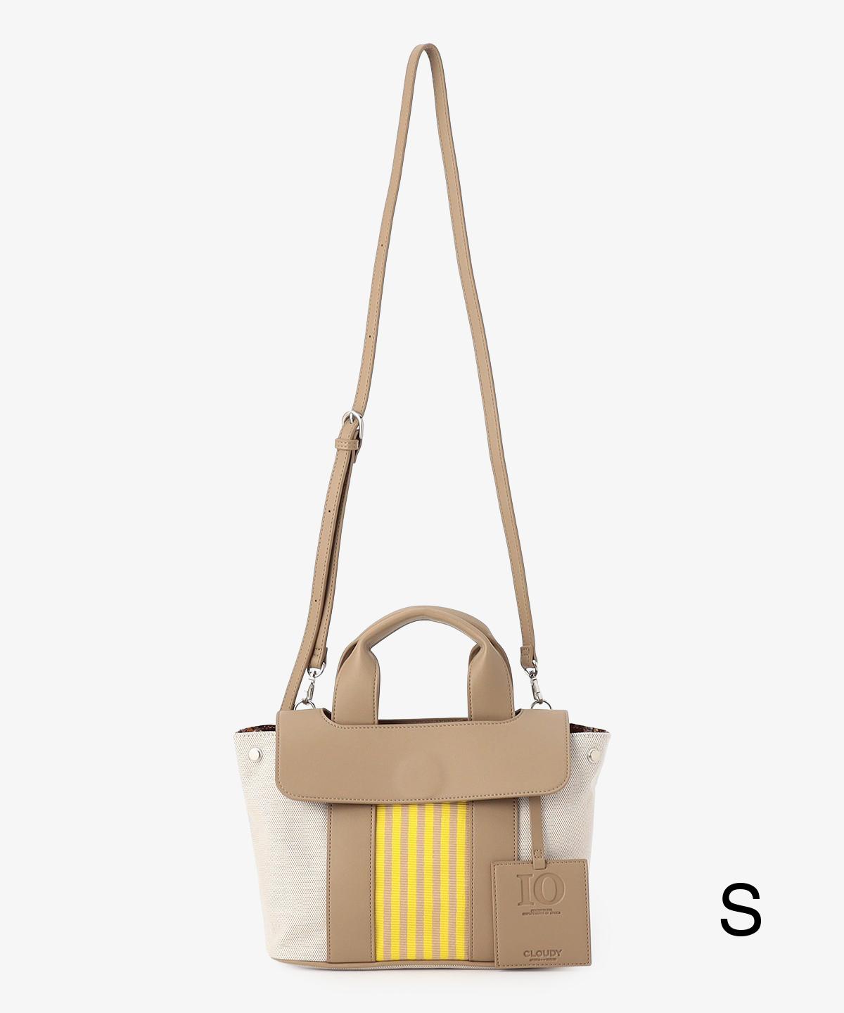 ツートンケンテバッグ BEIGE×YELLOW（S / M / Lサイズ）