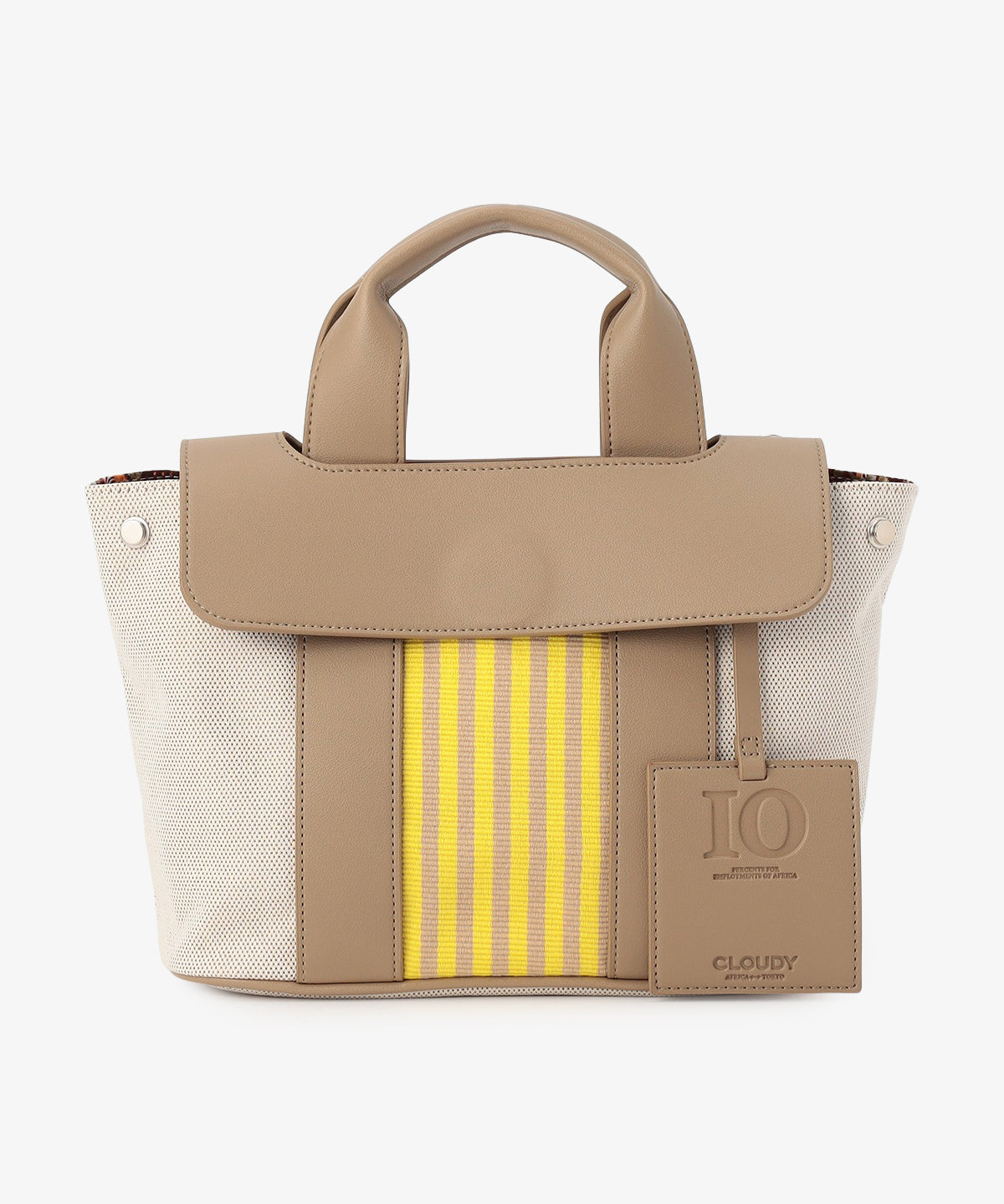 ツートンケンテバッグ BEIGE×YELLOW（S / M / Lサイズ）