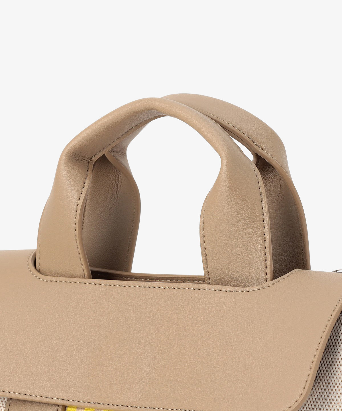 ツートンケンテバッグ BEIGE×YELLOW（S / M / Lサイズ）