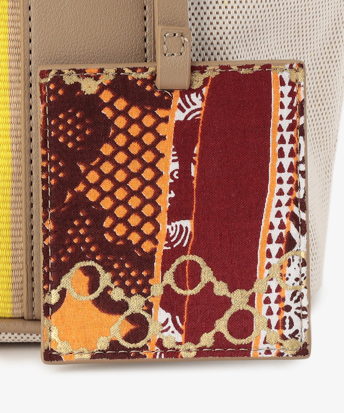 ツートンケンテバッグ BEIGE×YELLOW（S / M / Lサイズ）