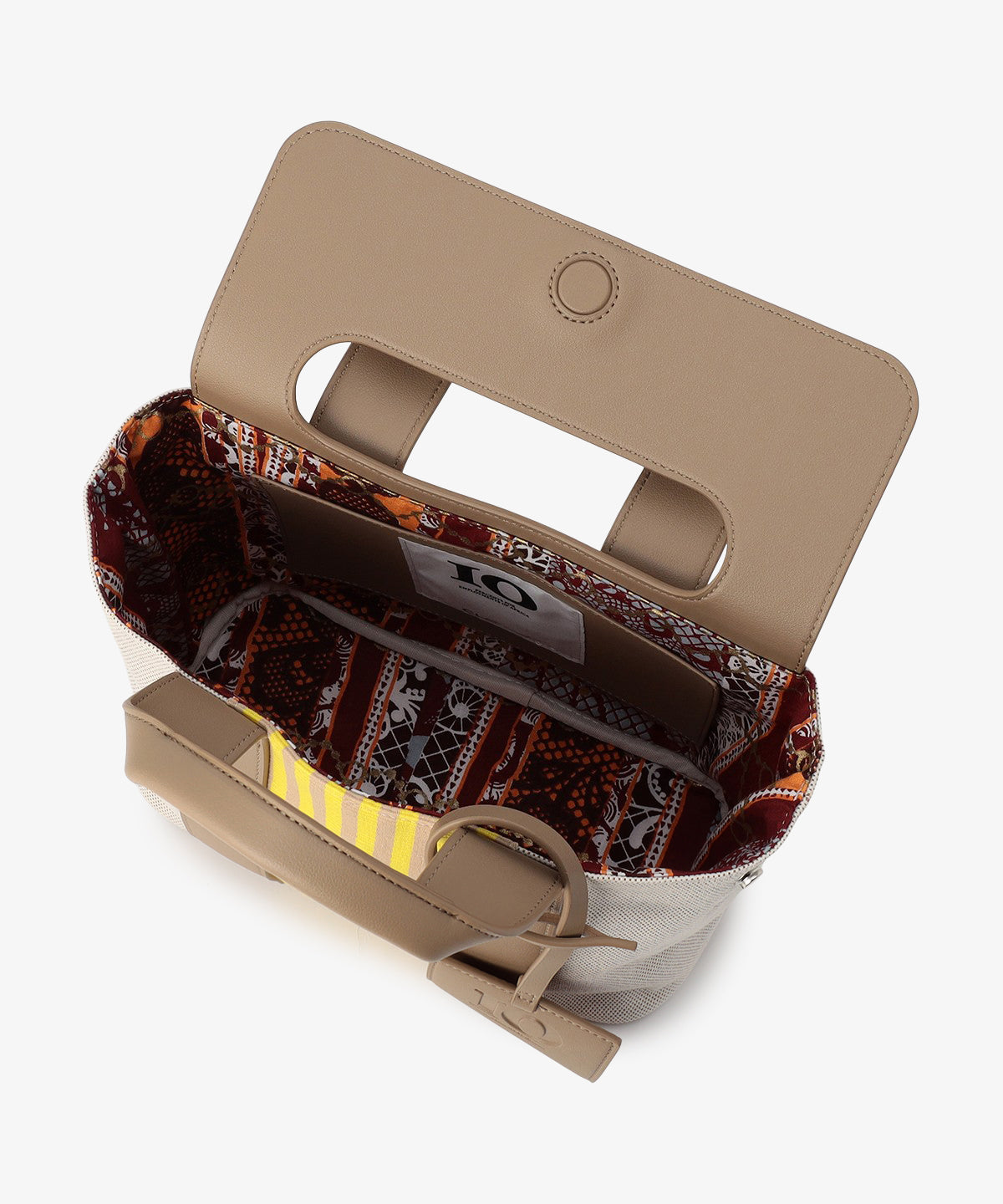 ツートンケンテバッグ BEIGE×YELLOW（S / M / Lサイズ）