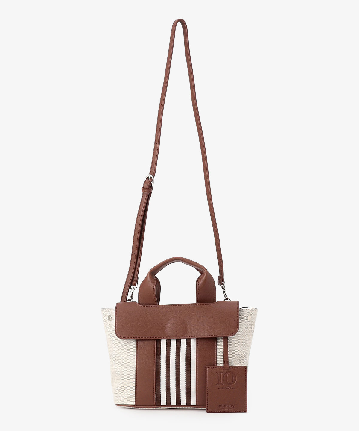 ツートンケンテバッグ BROWN×PURPLE（S / M / Lサイズ）