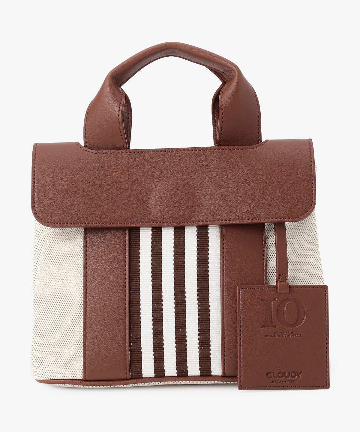 ツートンケンテバッグ BROWN×PURPLE（S / M / Lサイズ）