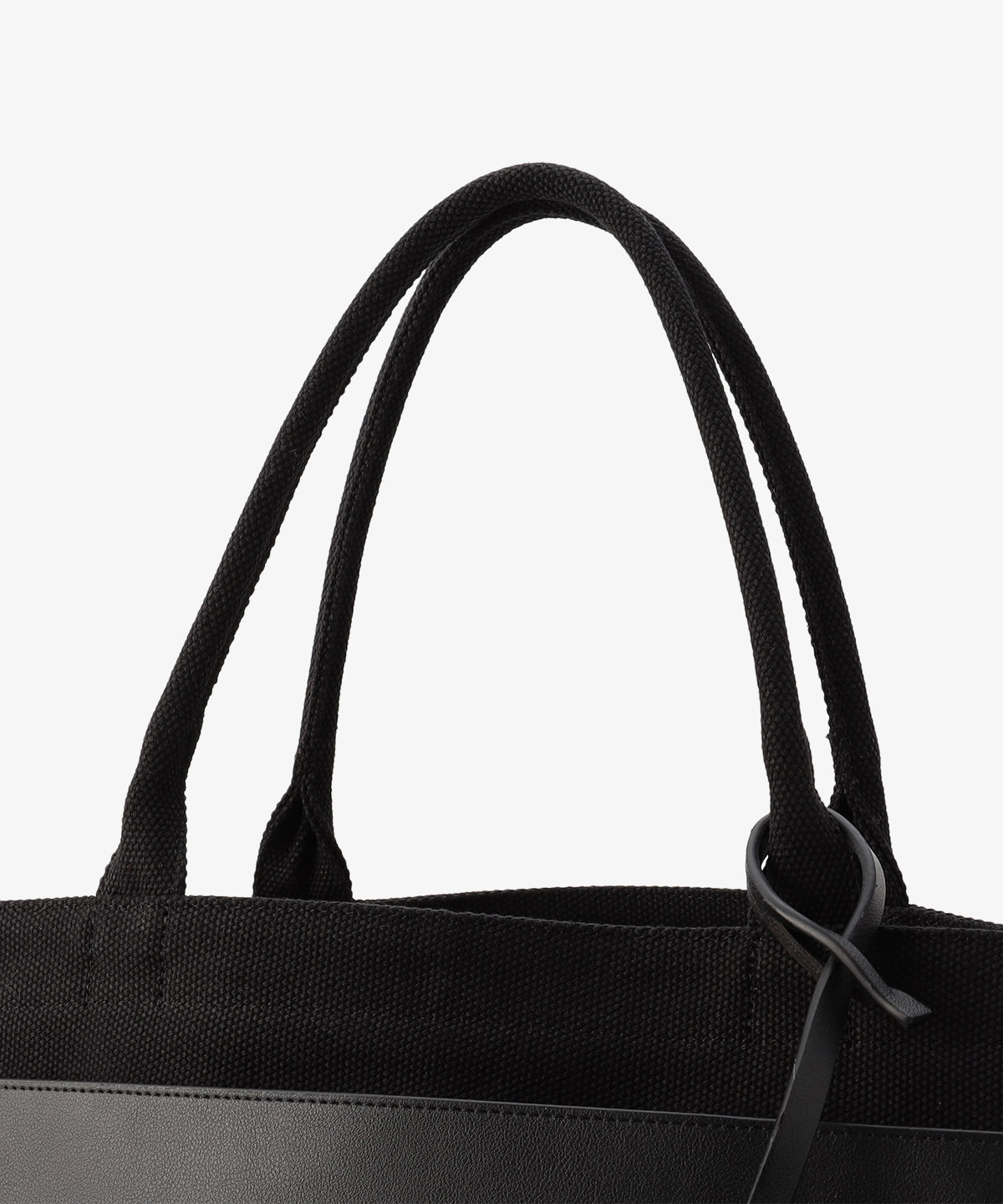 キャンバストートバッグ BLACK×BLACK（S / M / Lサイズ）