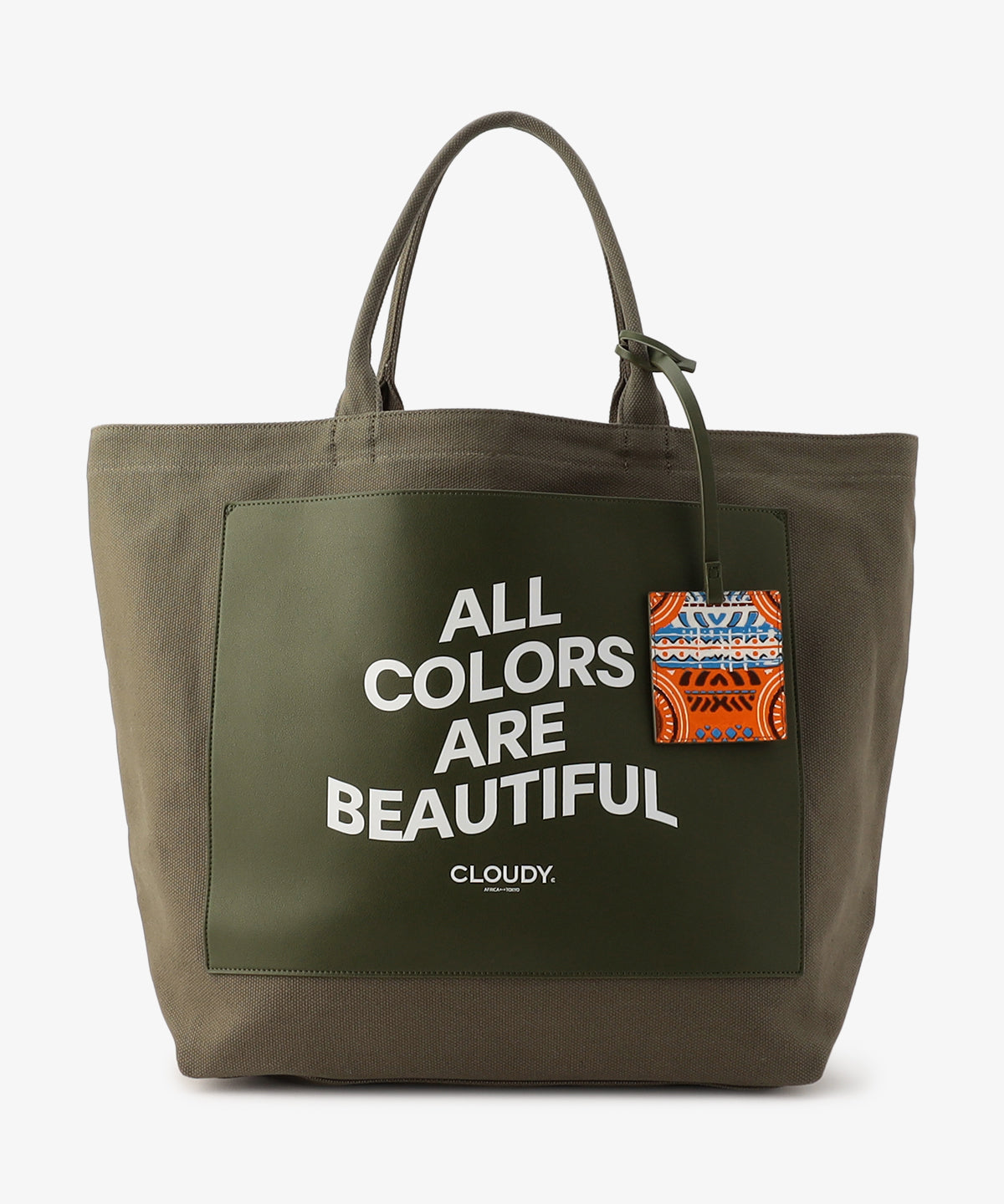 キャンバストートバッグ KHAKI×KHAKI（S / M / Lサイズ）