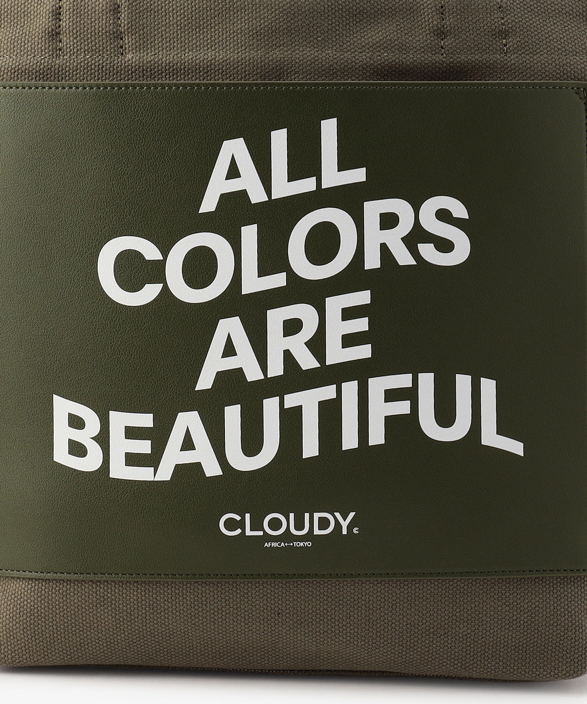 キャンバストートバッグ KHAKI×KHAKI（S / M / Lサイズ）