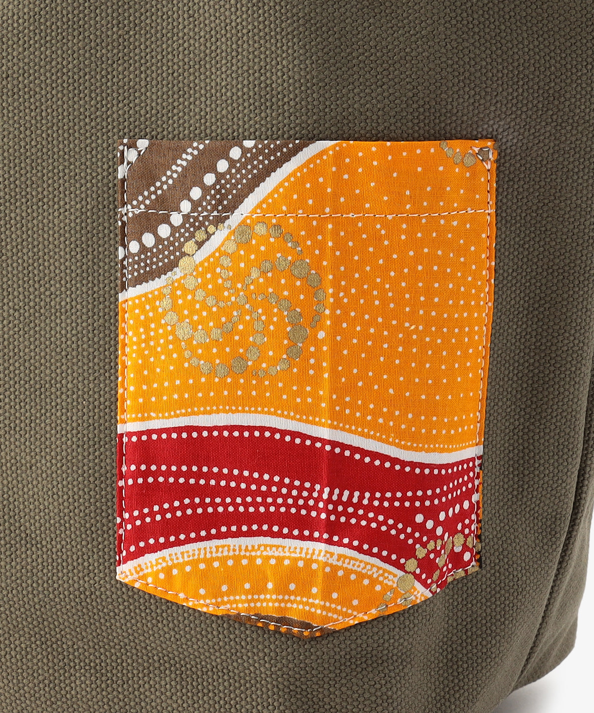 キャンバストートバッグ KHAKI×KHAKI（S / M / Lサイズ）
