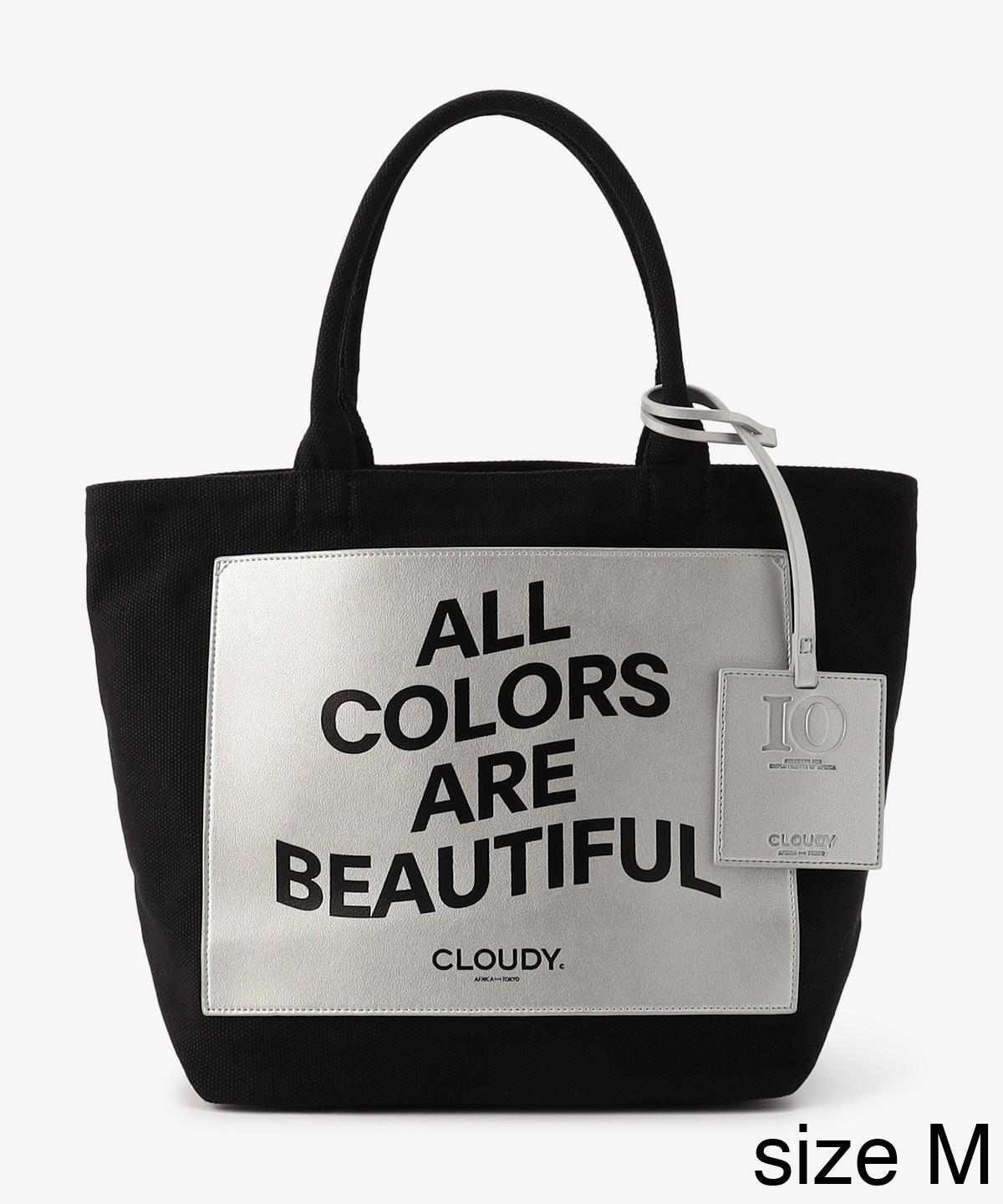 キャンバストートバッグ BLACK×SILVER（S / M / Lサイズ）