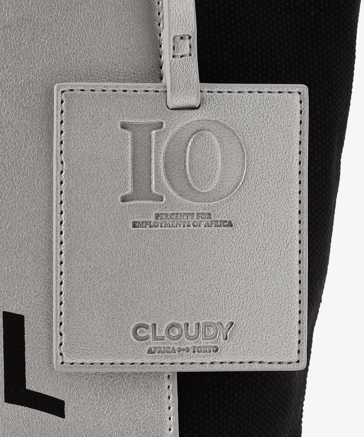 キャンバストートバッグ BLACK×SILVER（S / M / Lサイズ）