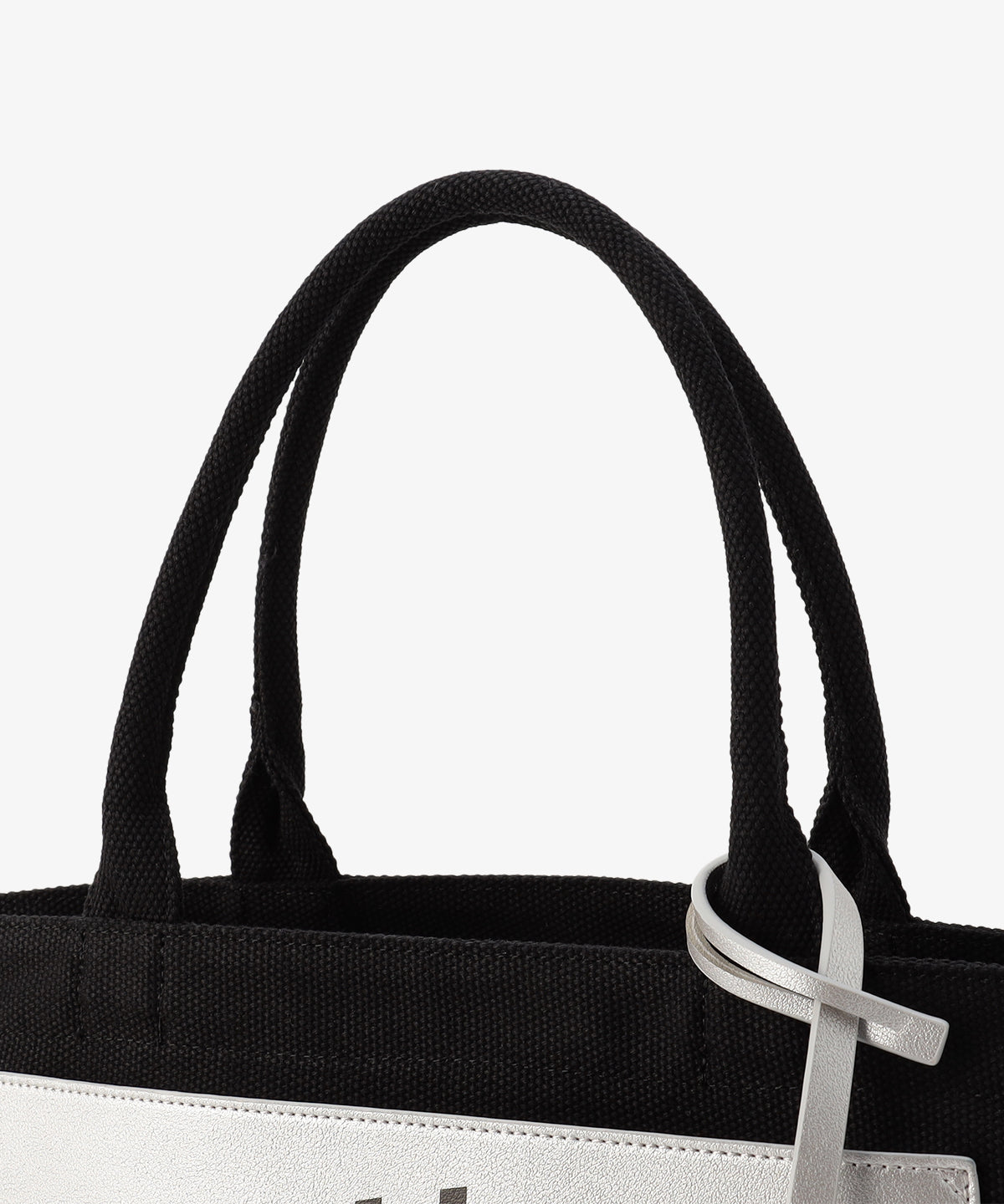 キャンバストートバッグ BLACK×SILVER（S / M / Lサイズ）