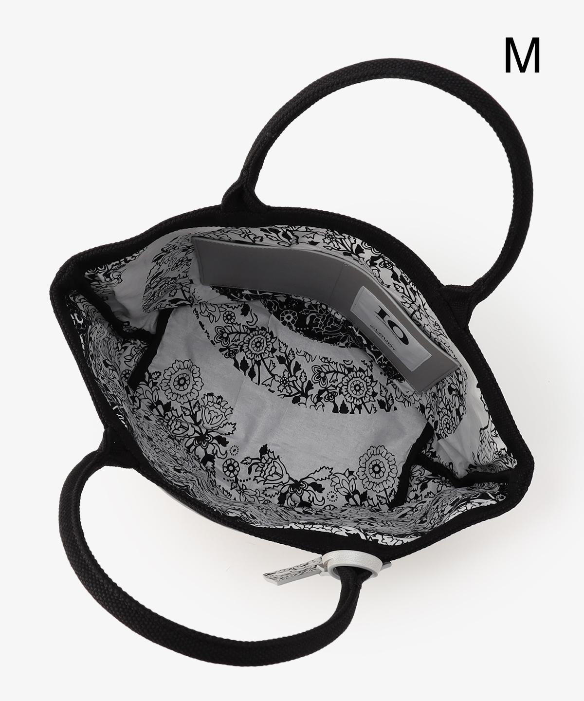 キャンバストートバッグ BLACK×SILVER（S / M / Lサイズ）