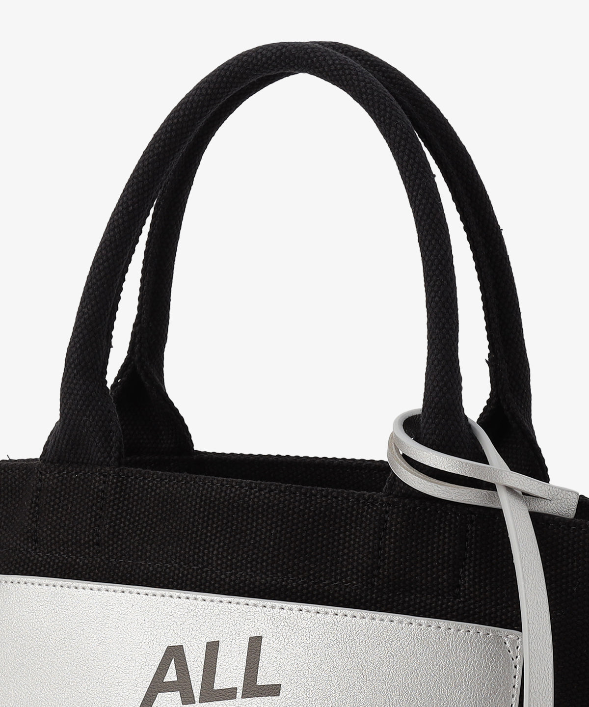 キャンバストートバッグ BLACK×SILVER（S / M / Lサイズ）