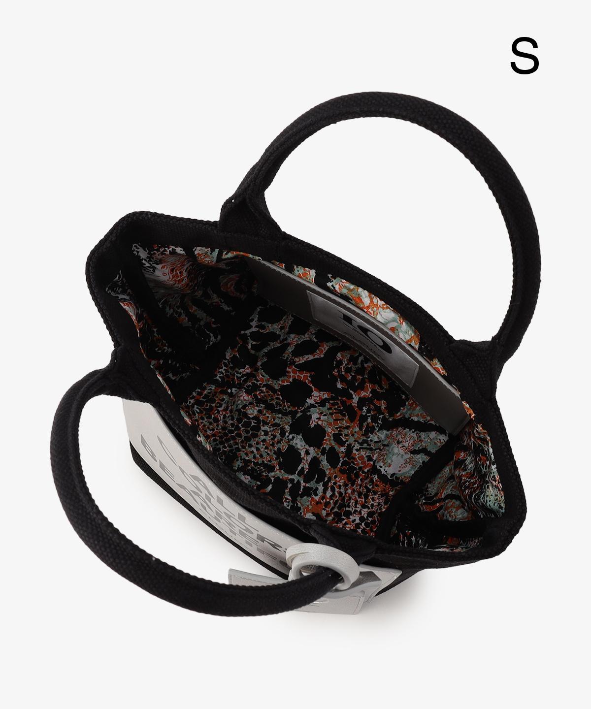 キャンバストートバッグ BLACK×SILVER（S / M / Lサイズ）