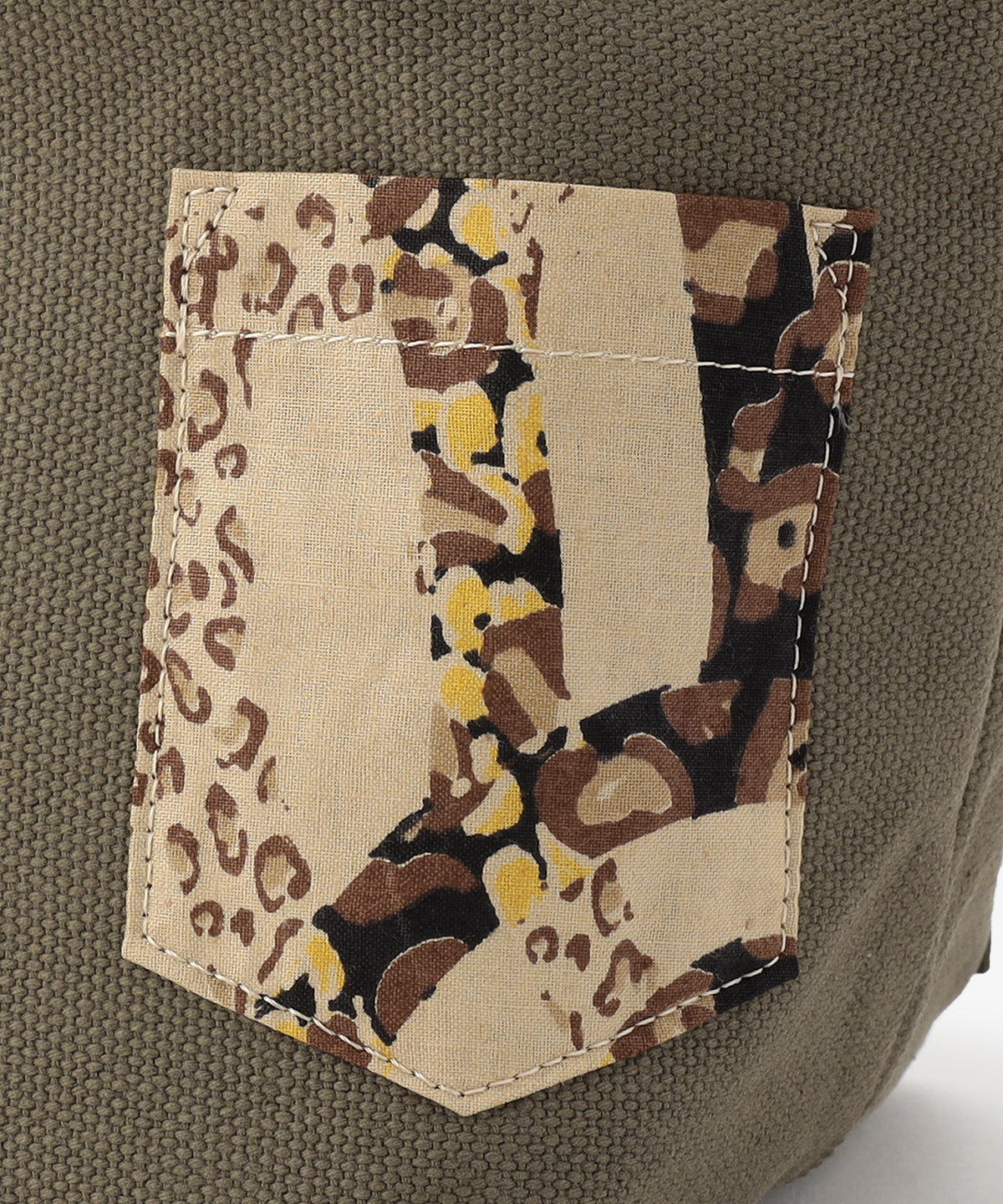 キャンバストートバッグ KHAKI×KHAKI（S / M / Lサイズ）