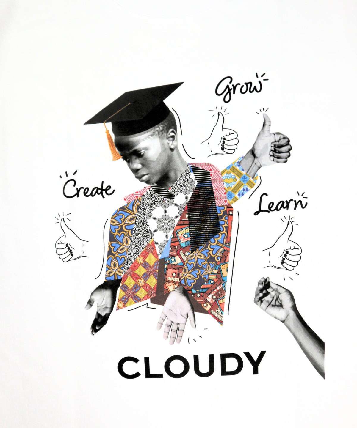 Lunch T-shirts GRADUATION & FUTURE WHITE