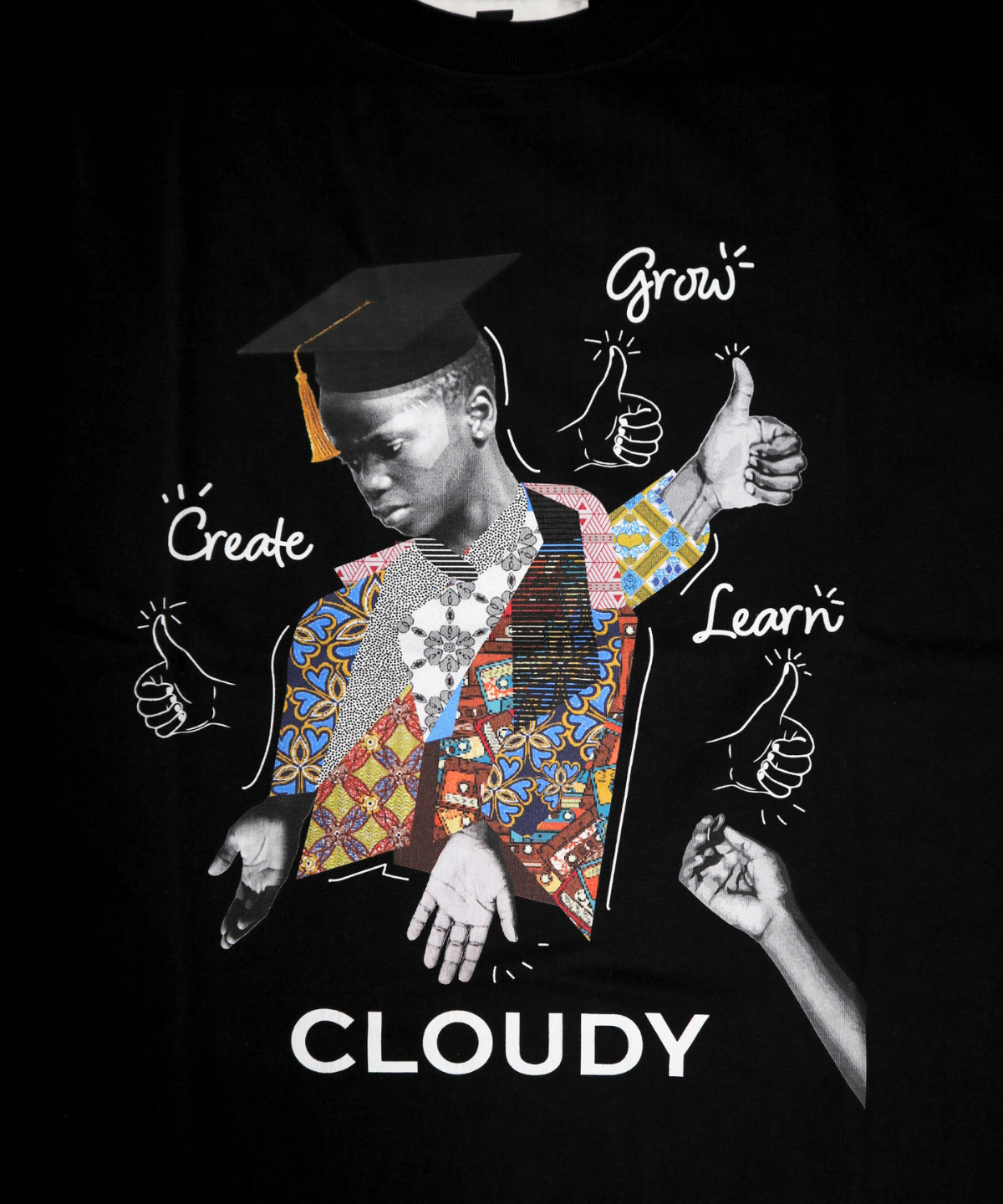 Lunch T-shirts GRADUATION & FUTURE BLACK