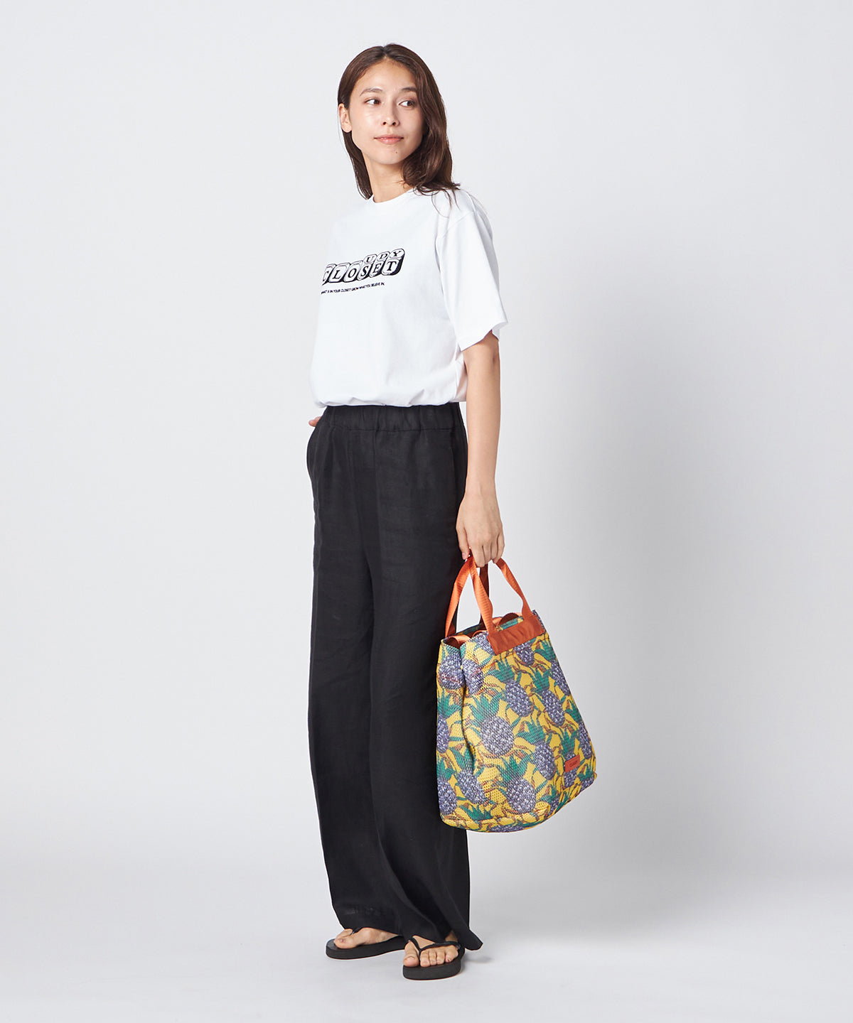 Mesh Tote Bag「実りと時間」 GREEN