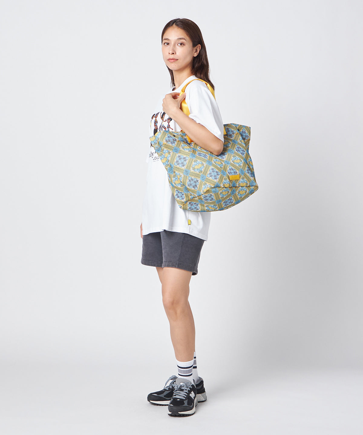 Mesh Tote Bag「LOVE & UNDERSTANDING」 YELLOW