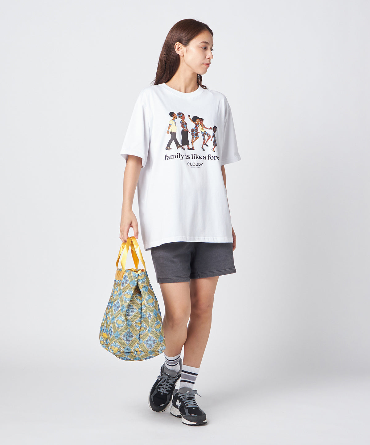 Mesh Tote Bag「LOVE & UNDERSTANDING」 YELLOW