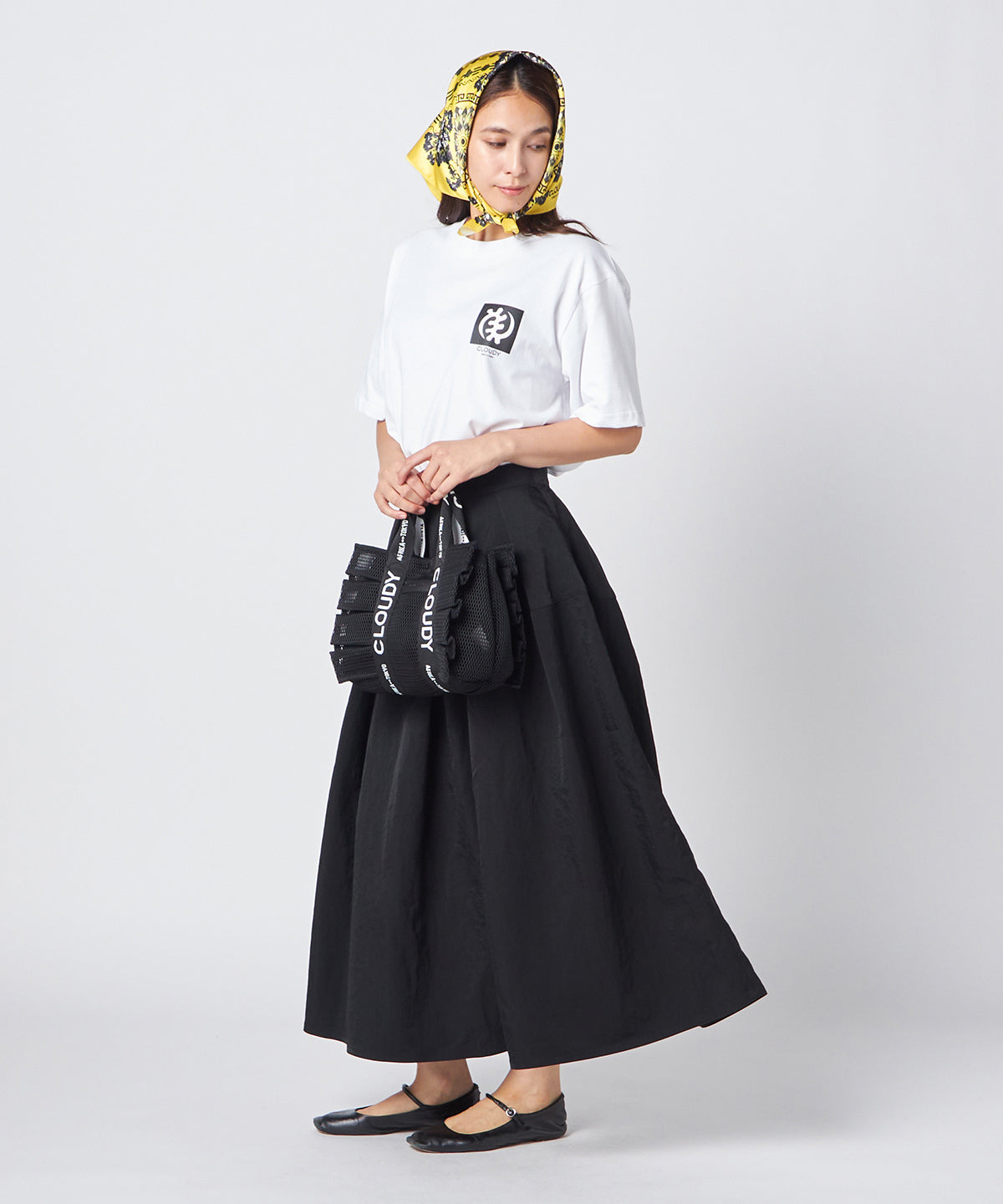 Mesh Frill Bag BLACK