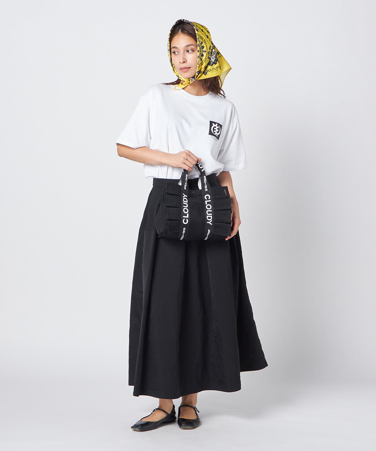 Mesh Frill Bag BLACK