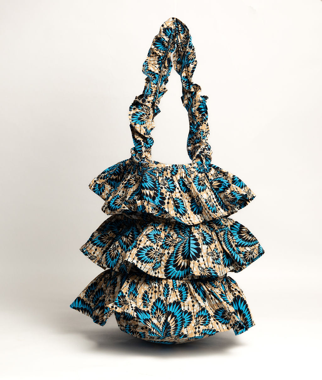 Kitenge Frill Shoulder Bag 327
