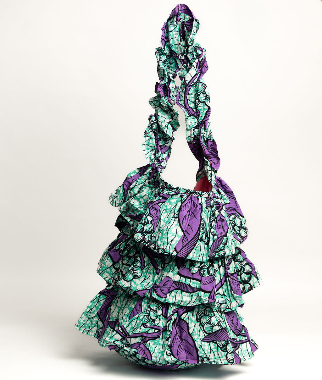 Kitenge Frill Shoulder Bag 328