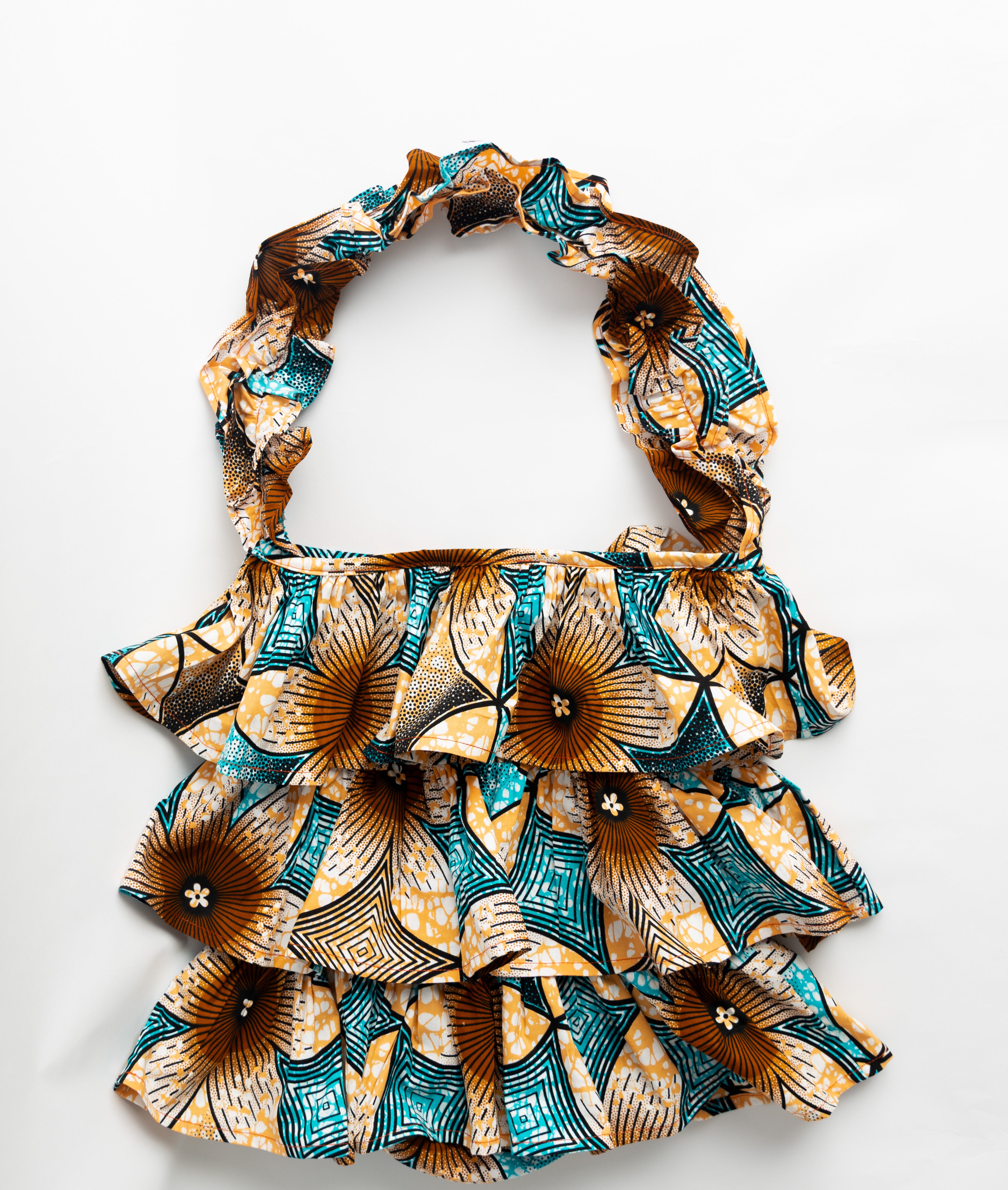 Kitenge Frill Shoulder Bag 343