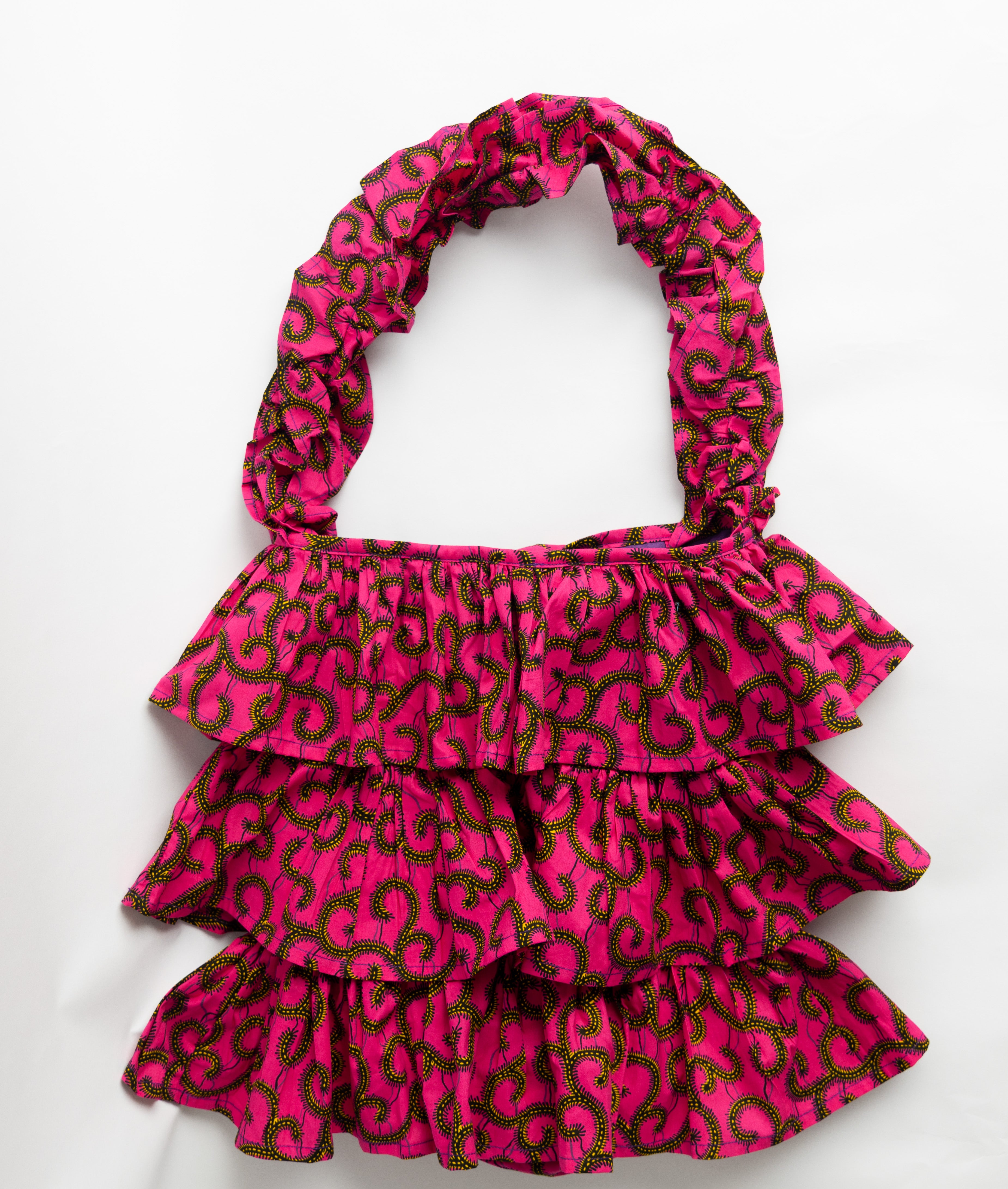 Kitenge Frill Shoulder Bag 344