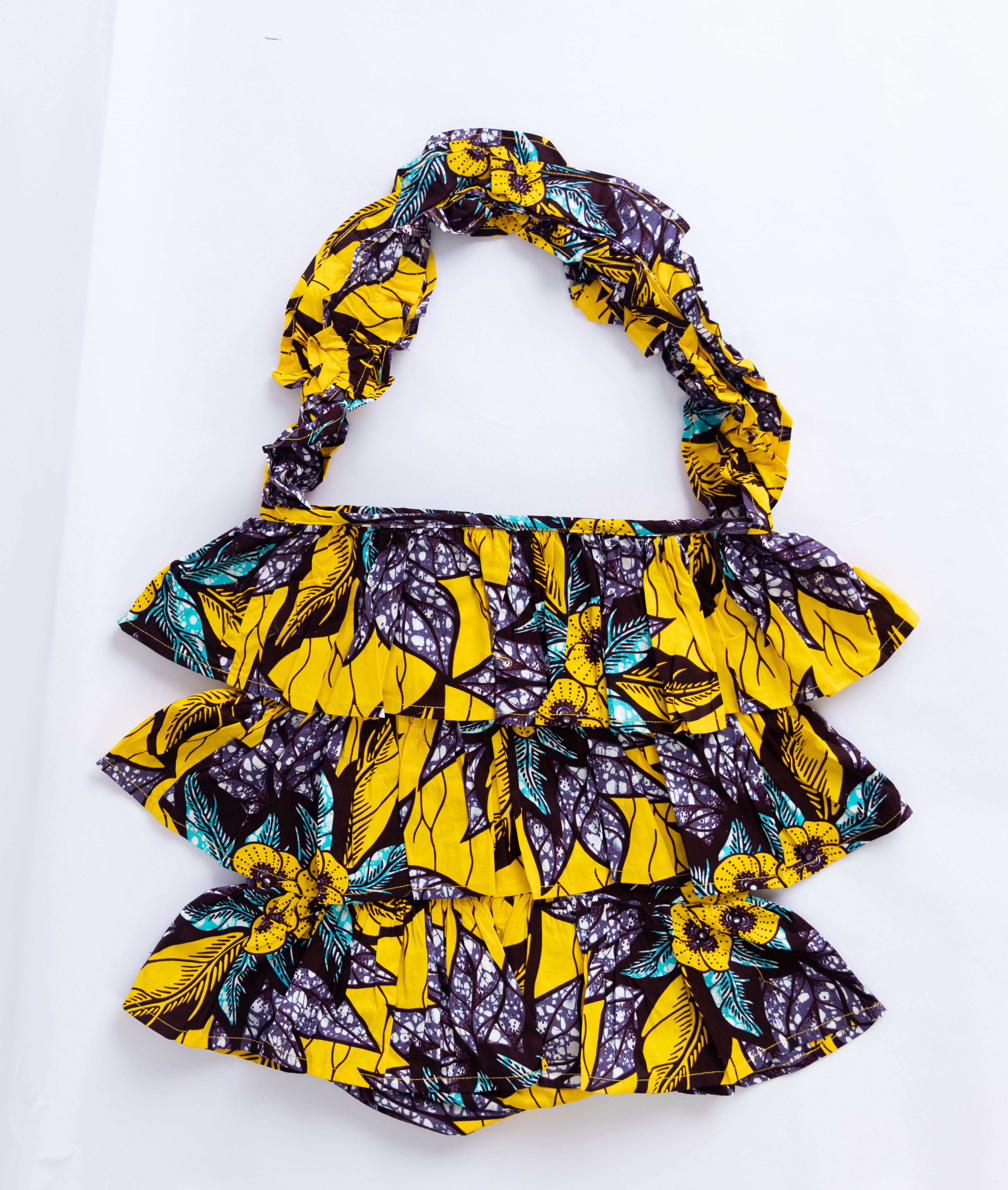 Kitenge Frill Shoulder Bag 321