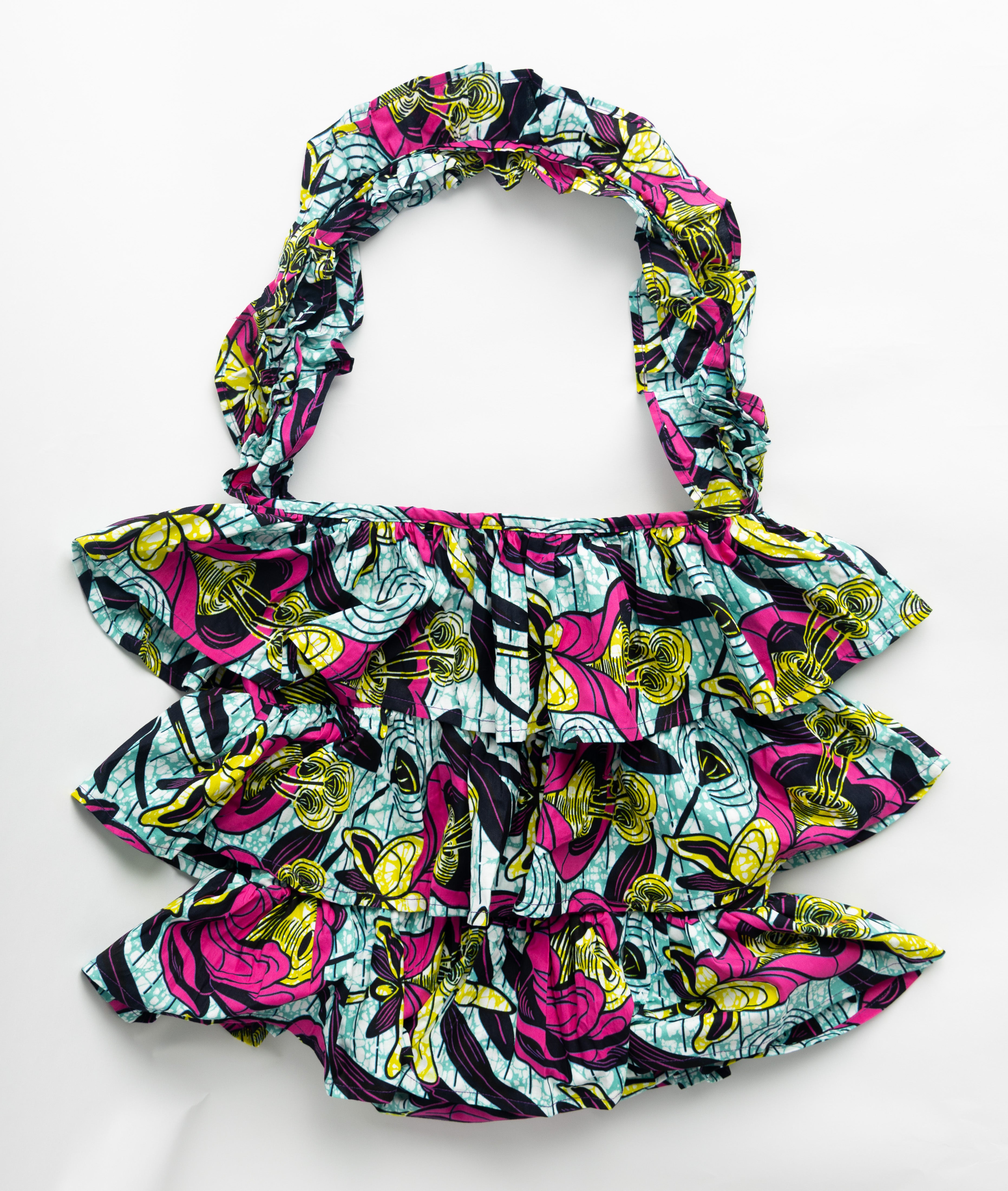 Kitenge Frill Shoulder Bag 348