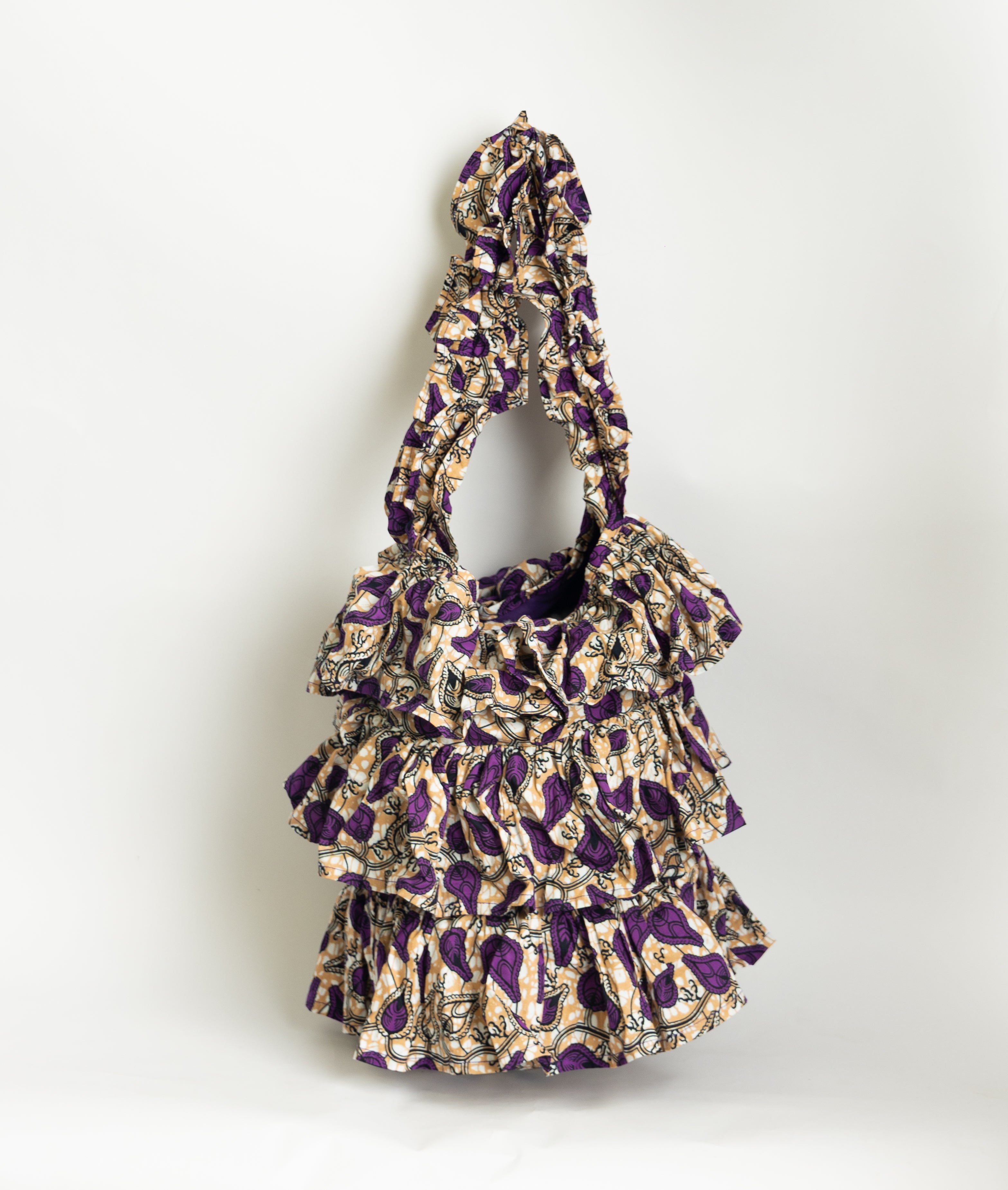 Kitenge Frill Shoulder Bag 345